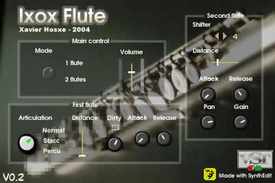 IxoxFlute plugin interface
