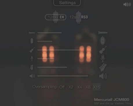 JCM800 Hot Preamp plugin interface