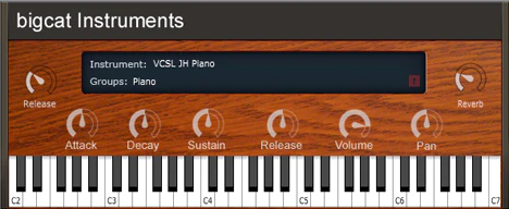 JH Piano plugin interface