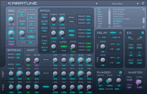 Kairatune plugin interface