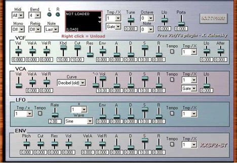 KX SF2 plugin interface