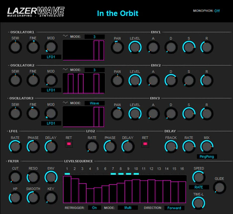 LazerWave plugin interface