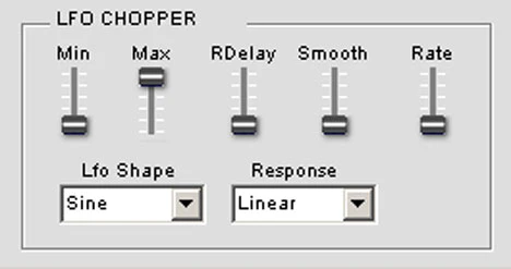 LFO Chopper plugin interface