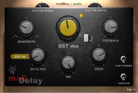 maDelay plugin interface