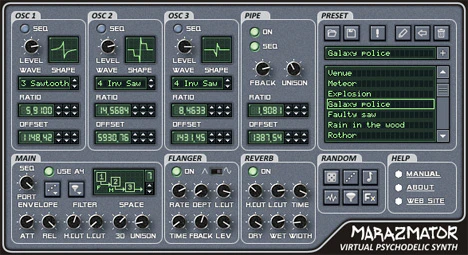 Marazmator plugin interface