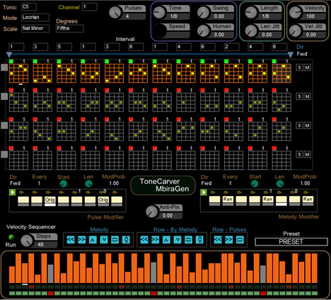 MbiraGen plugin interface