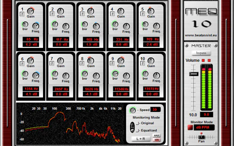 MEQ-10 plugin interface