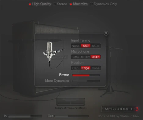 Mercuriall Cab plugin interface