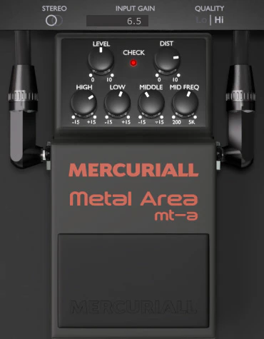 Metal Area MT-A plugin interface