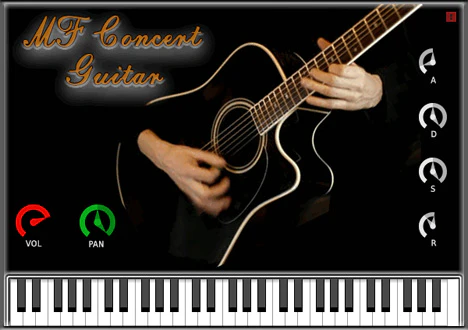 MF Concert Guitar plugin interface