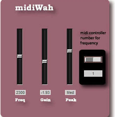 MidiWah plugin interface