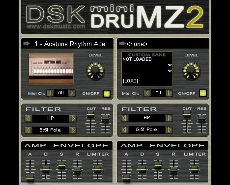 mini DrumZ 2 plugin interface