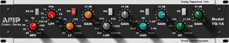 Modern Console EQ plugin interface