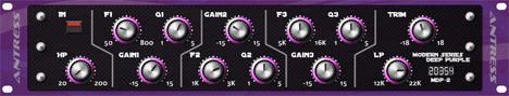 Modern Deep Purple plugin interface