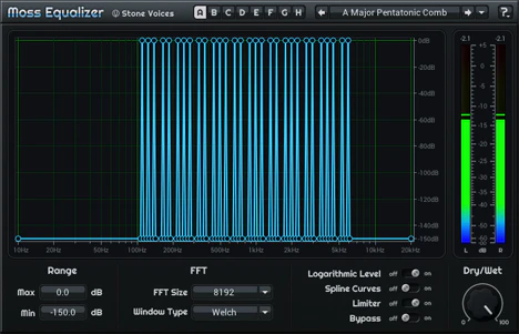 Moss Equalizer plugin interface