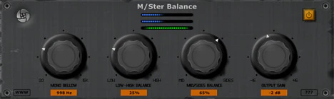 MSter Balance plugin interface