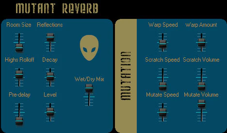 Mutant Reverb plugin interface