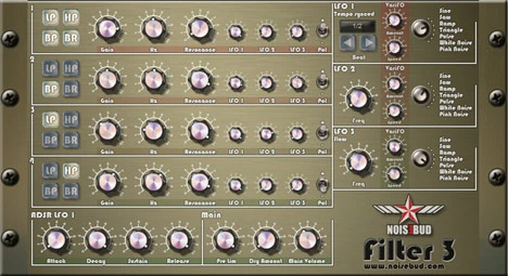 Noisebud Filter plugin interface