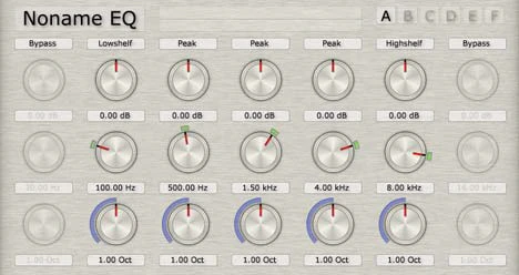 Noname EQ plugin interface