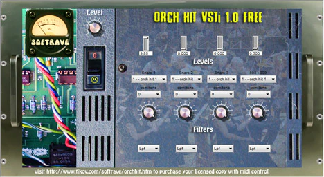 Orch Hit VSTi plugin interface