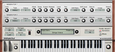 Orpheus plugin interface