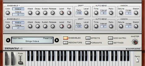 Orpheus II plugin interface