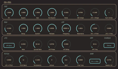 OS-251 plugin interface