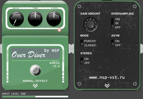 Over Diver od82o plugin interface