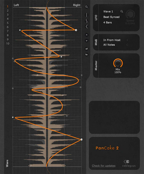PanCake 2 plugin interface