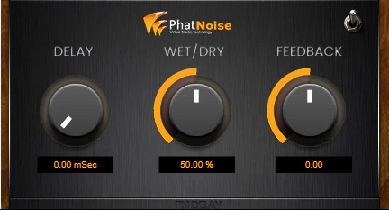 PhatNoise Delay plugin interface