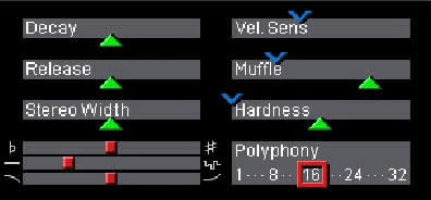Piano plugin interface