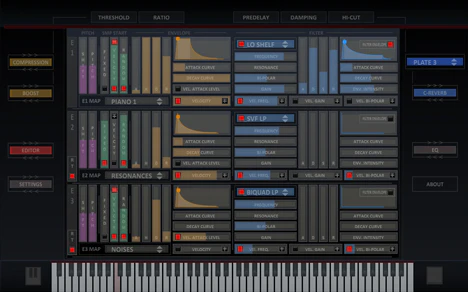 PIANO S plugin interface