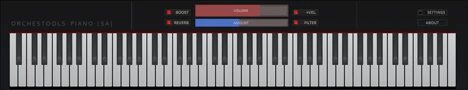 PIANO SA plugin interface