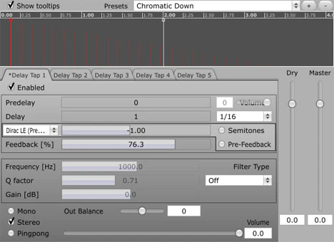 PitchedDelay plugin interface