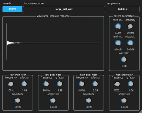 QuantumVerb plugin interface