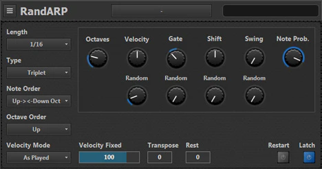 RandARP plugin interface