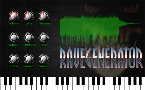 Rave Generator plugin interface