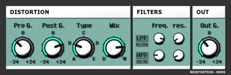 RDistortion plugin interface