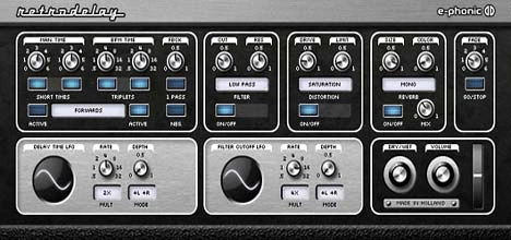 RetroDelay plugin interface