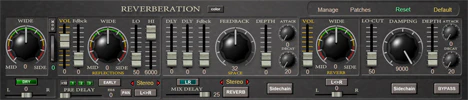 Reverberation VST plugin interface