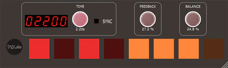 RhythmDelayFree plugin interface