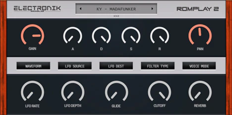 Romplay 2 plugin interface