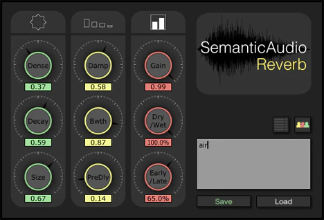 SAFEReverb plugin interface