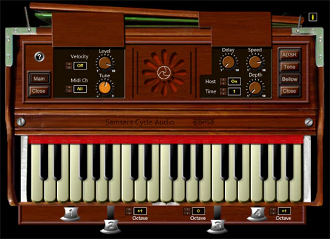 Sama Harmonium plugin interface