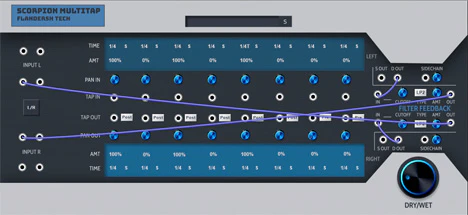 Scorpion Multitap plugin interface