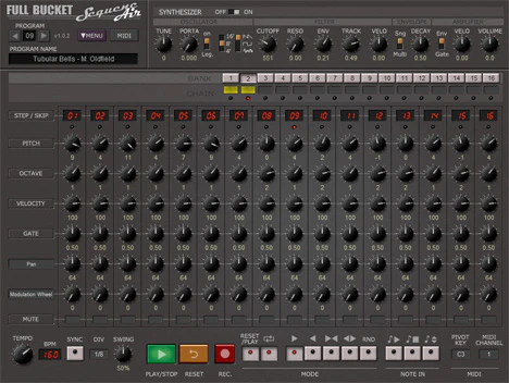 SequencAir plugin interface