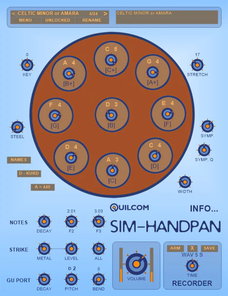 SIM-HANDPAN plugin interface