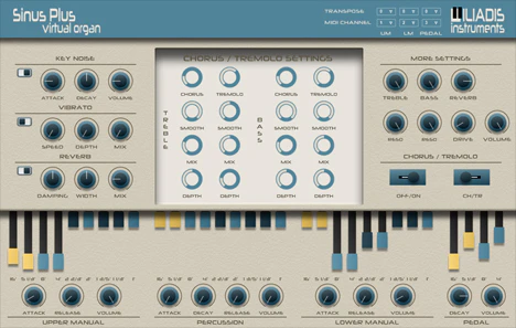 Sinus Plus plugin interface
