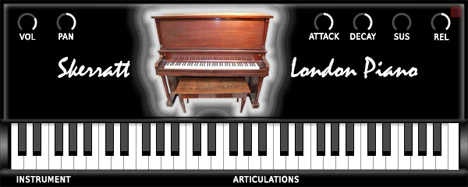 Skerratt London Piano plugin interface