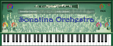 Sonatina Clarinet plugin interface